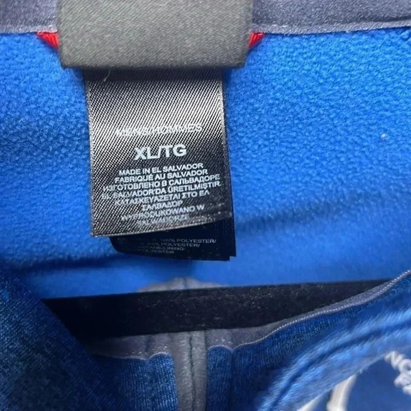 The North Face Mens XL 1/2 Zip Pullover Sweater Heather Blue - Picture 5 of 5